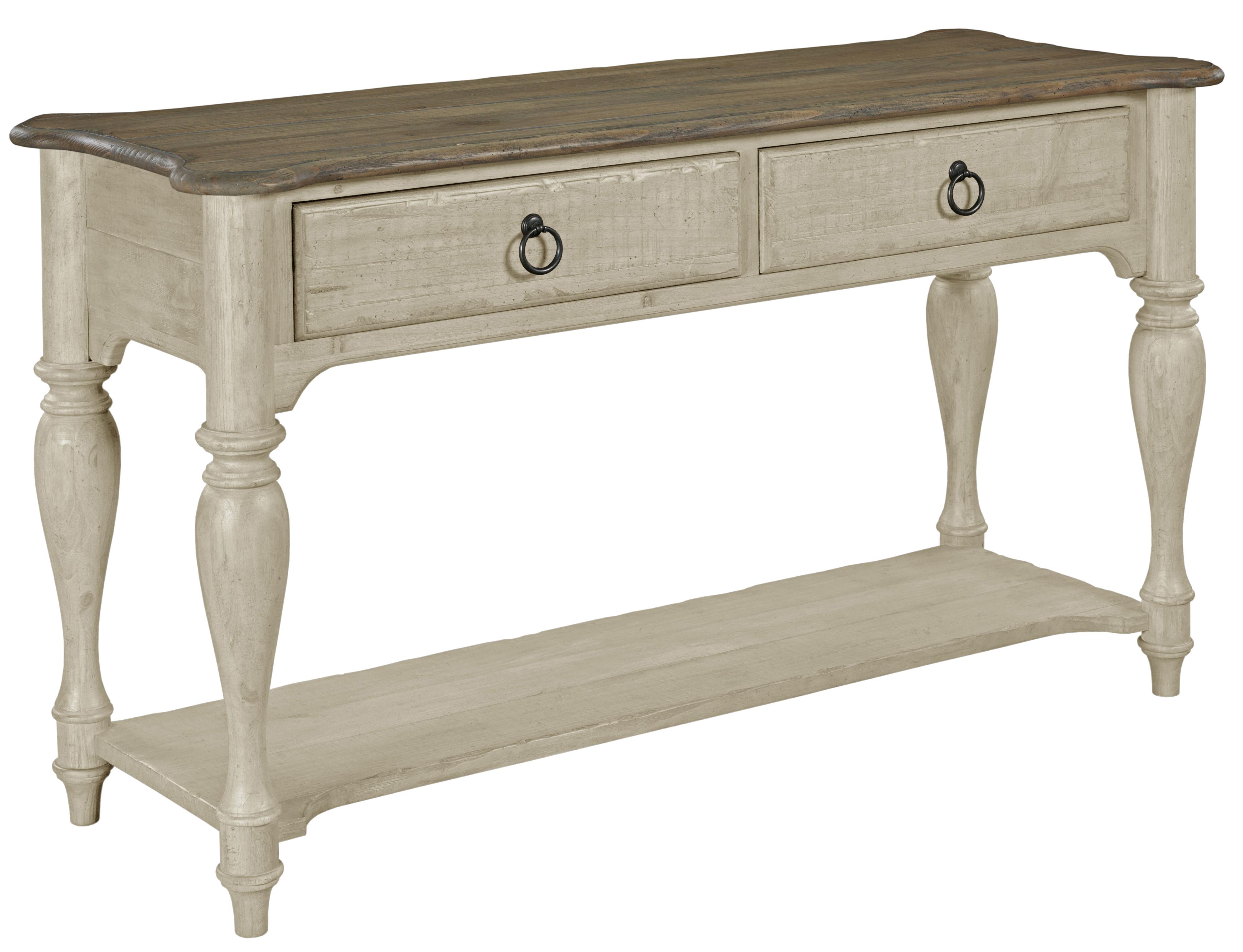 Kincaid Furniture Weatherford Sofa Table with 2 Drawers and 1 Lower